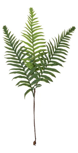 Rama Planta Artificial De Helecho Verde Follaje Deco 40 Cm 