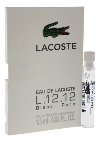 Lacoste Eau De Toilette L.12.12 - Blanc Pure - 1.5ml (4pzs)