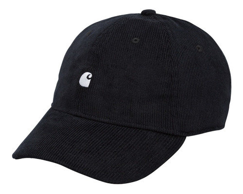 Carhartt Jockey Gorra Harlem Cap Corduroy Cotelé Negro