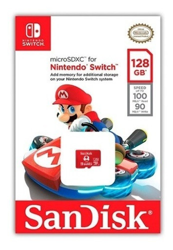 Tarjeta Microsd Sandisk 128 Gb Nintendo Switch