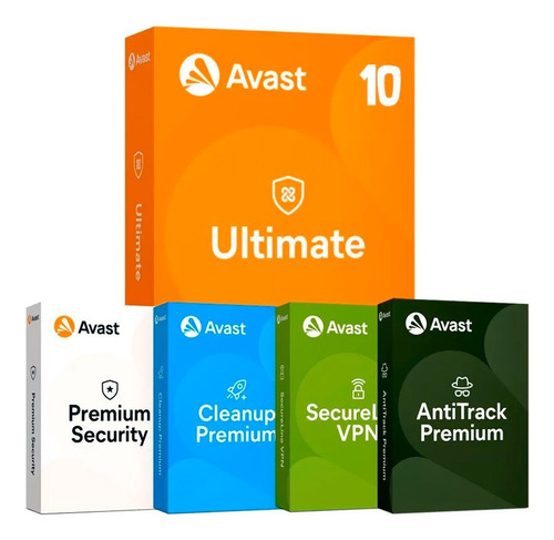 Avast Ultimate Premium Security 10 Dispositivos 1 Año