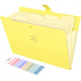 Organizador De Documentos Con Acordeon Color Amarillo