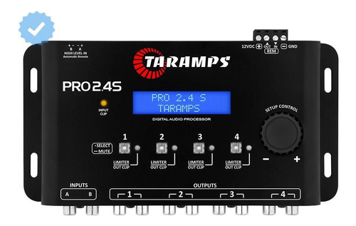 Processador Taramps Pro 2.4s 2 In 4 Out Digital Crossover