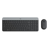 Kit Teclado Y Mouse Inalámbrico Logitech Slim Combo Mk470