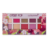 Paleta De Sombras De Ojos Ludurana Cherry Pop De 10 Colores