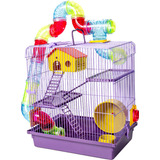Gaiola Hamster Casa Completa C/tubo 3 Andares Grande