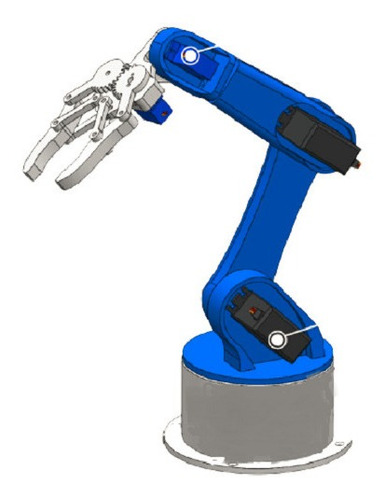 Brazo Robotico  6 Grados De Libertad Desarmado Sin Servos