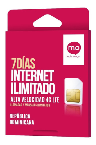 Sim Card Internacional Republica Dominicana - 7días Ilimitad