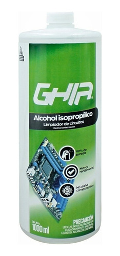 Alcohol Isopropílico Ghia Para Limpieza Pc´s Y Electrónicos