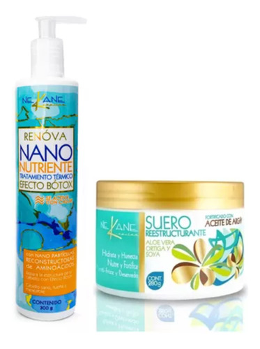 Termoprotector Alaciar Cabello Nano Nutriente + Argán Nekane