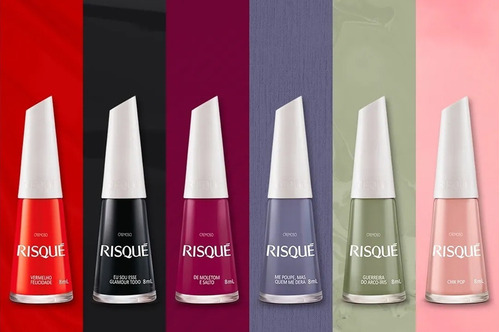 Esmalte Risque Coleção Voltaram Para Ficar C/ 6 Unidades