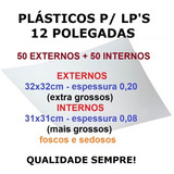 Plásticos Grossos Lp Vinil 50+50 Externos 0,20 Internos 0,08