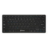 Teclado Nextep Ne-415m Bluetooth Compacto Negro Idioma Español Latinoamérica