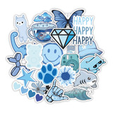 Stickers Calcos Vinilos Premium Uv Termo Stanley - Azul