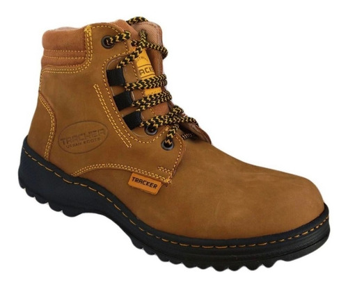 Bota Piel Tracker Industrial O Casual Cosida Antiderrapante