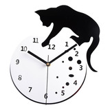 S Reloj De Pared De Gato Que No Hace Tictac, Reloj Sin Peces