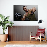 Adesivo Decorativo Academia Fitness Tamanho 90x50cm Mod224