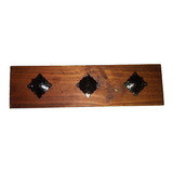 Perchero De Pared Rustico 3 Ganchos