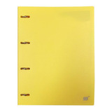 Caderno Argolado Amarelo Fichário Yes B5 Colegial Com Folhas