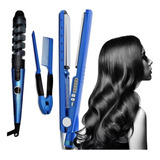 Kit De Plancha Alaciadora 450° +tenaza Rizadora Cabello Pelo