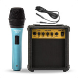 Combo Karaoke Microfono + Cable + Parlante Amplificador 10w