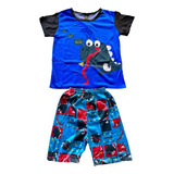  Pijama Niño Verano Corto Diseño Dinosaurio 