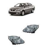 Par Juego Faros Nissan Versa 2012 2013 2014 Tyc Calidad 