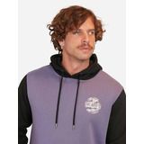 Poleron Logo Wornout Hoodies Hombre Morado Maui And Sons