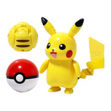 Pikachu Pokemon Pokeball - Figura De Acción De Juguete