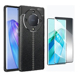 Funda Para Honor Magic 5 Lite Tpu Leather Case + Mica 3d