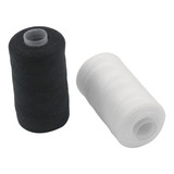 Pack 12 Hilos De Coser Negros Y Blancos Resistentes 