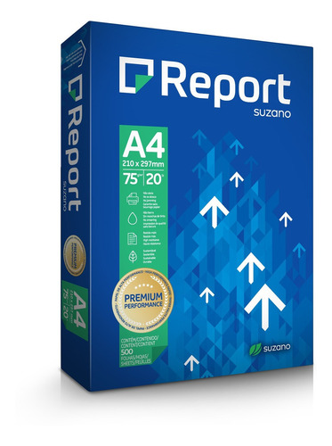 Papel Sulfite Premium A4 75g 500 Folhas Report