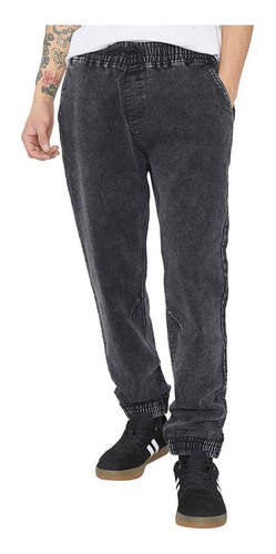 Jeans Jogger Denim Negro - Hombre Corona