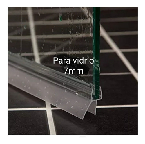 Burlete Para Mampara Y Vidrio Blindex De 7mm(tirax1,10mt)