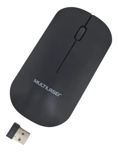 Mouse Sem Fio Para Computador Notebook Usb 3 Botões Slim