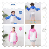 Poncho Impermeable Para Niños Y Niñas 1 Unidad Elegir Color 