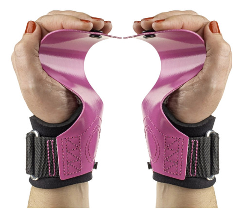 Luva Palmar Crossfit Hand Grip Competition 2.0 Skyhill Rosa Tamanho P