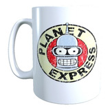 Taza Diseño Bender Futurama, Planet Express