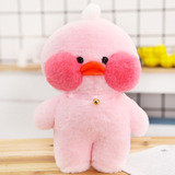 Peluche Cartera Lalafanfan Pato Kawaii Tiktok Cafe Duck Color Rosa