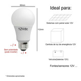 Lâmpada Led 12v 9w E27 P/ Central De Emergência 12v