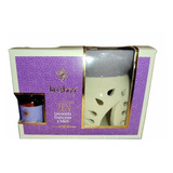 Set Krishna Zen Difusor + Esencia Lavanda Y Miel + 2 Velitas