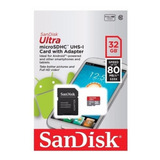 Memoria Micro Sd Sandisk Original 32 Gb Clase 10 Tarjeta Tf