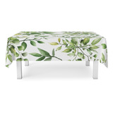 Toalha De Mesa Retangular Plantas Folhas Floral Arvore