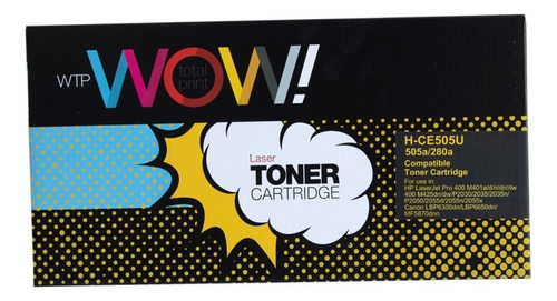 Toner Alternativo Para Ce505a/280a/p2035/2055/m401/425 Tinta Negro