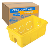 20 Caixa De Luz 4x2 Reforçada P/ Tomada Interruptor Embutir