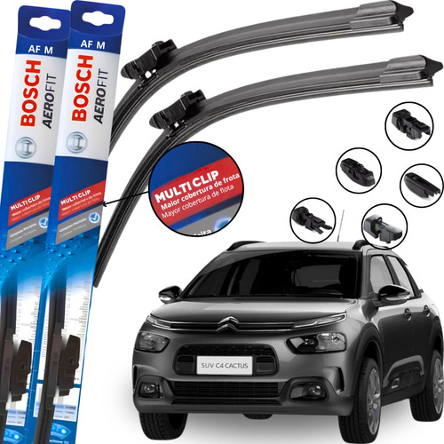 Par Palheta Limpador Parabrisa Original Bosch Multiclip