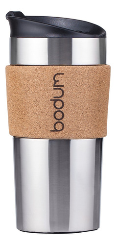 Bodum Travel Mug Stainless Steel + Cork 0.35 L Color Plateado Vacuum Cork