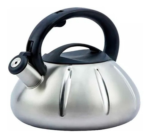 Pava Acero Inoxidable Silbadora Bombe 3 Lts Mate Cafe Agua 