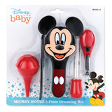 Set Cuidado Personal Disney Baby Mickey Mouse 5pz Color Rojo