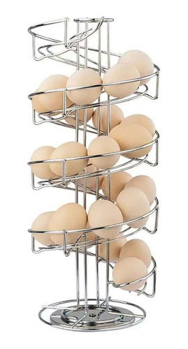 Soporte Giratorio Para Huevos En Acero Inoxidable